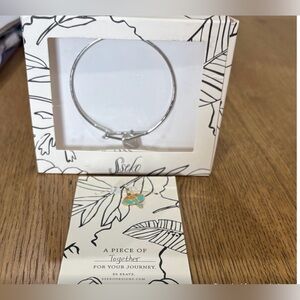 Sseko Silver Bracelet and Extra Charm